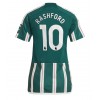 Damen Fußballbekleidung Manchester United Marcus Rashford #10 Auswärtstrikot 2023-24 Kurzarm